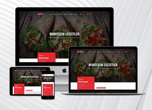 Restoran Web Sitesi Hazır Web Paketi entap