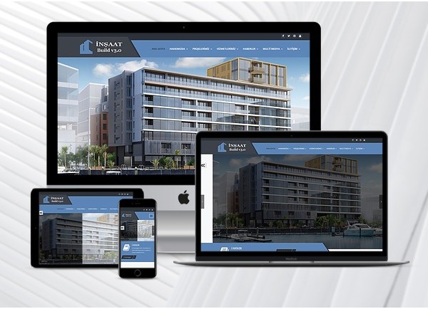 İnşaat Şirketi İnternet Sitesi Müteahhitlik Firması Hazır Web Paketi Teknovadi Expert