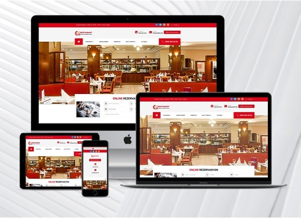 Restoran Web Sitesi Hazır Web Paketi Merdin