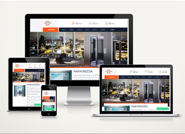 Asansör Firmaları için özel hazır web paket Tekno Asansör v4.5