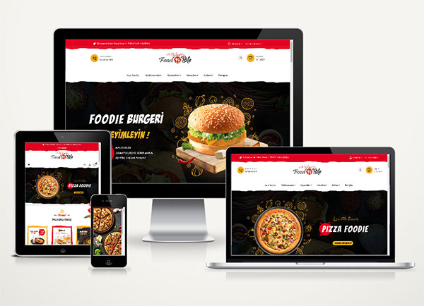 Fast Food İnternet Sitesi E Ticaret Hazır Yemek Web Paket Lunch