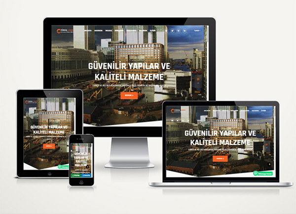 İnşaat Şirketi İnternet Sitesi Mühendislik Mimarlık Firması Hazır Web Paketi Teknovadi Design