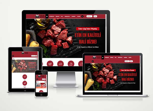 Kasap Online Et Satış Sitesi E Ticaret Hazır Web Paket Butcher