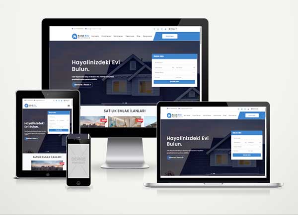 Gayrimenkul Web Sitesi Emlak İnternet Sitesi Hazır Web Paketi Teknovadi Sales