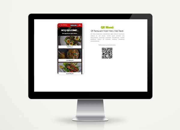 Kare Kod Restaurant Sitesi Hazır Web Paketi QR