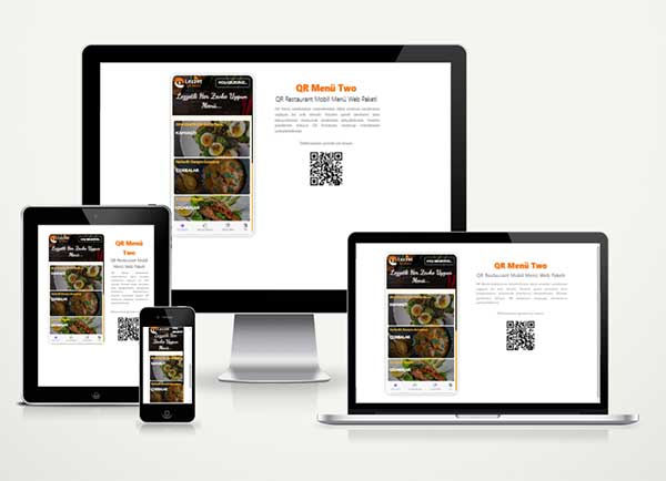 Kare Kod Restaurant Sitesi Hazır Web Paketi QR menu