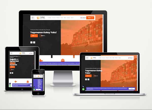 Nakliye Lojistik Şirketi Sitesi Hazır Web Paketi shipload