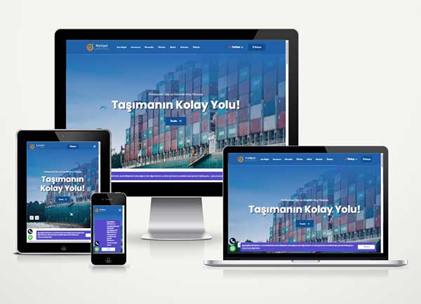 Nakliye Lojistik Şirketi Sitesi Hazır Web Paketi freight