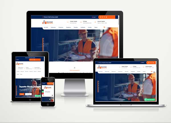 İnşaat Şirketi İnternet Sitesi Mühendislik Mimarlık Firması Hazır Web Paketi Teknovadi Engineering