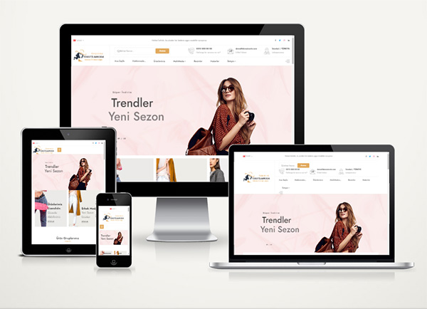 Tekstil Ürünleri Online Satış Sitesi Giyim Moda Tasarım E Ticaret Hazır  Kurumsal Web Paket Teknovadi design