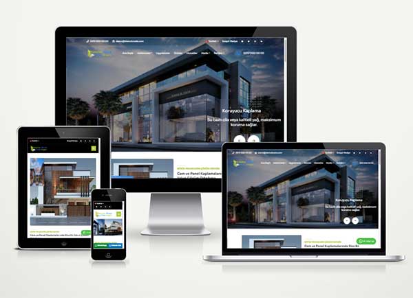 Dış Cephe Çatı Firması İçin Hazır Site Kurumsal Web Paket Teknovadi Roof v6.0